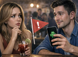  Mannen met Android-telefoon voor veel vrouwen een red flag